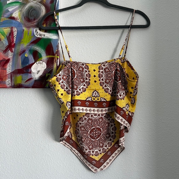 Rachel Zoe - Scarf Print Top - Picture 2 of 2